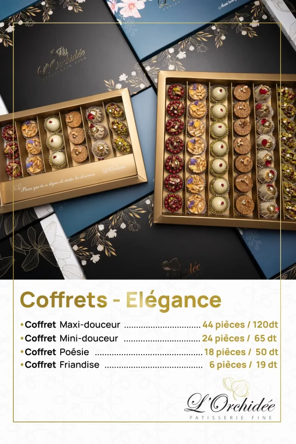 3 COFFRETS Elégance