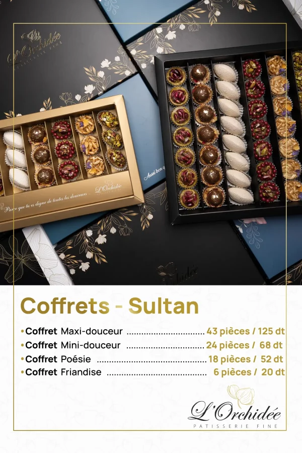 6 COFFRETS Sultan