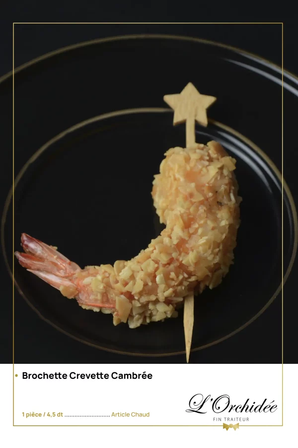 Brochettes crevette cambré